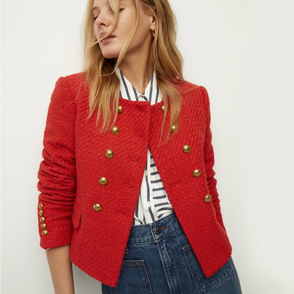 Red Veronica Beard Blazer